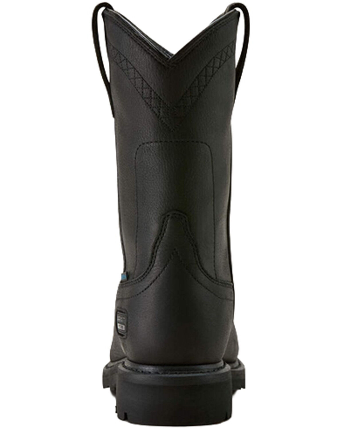 Image #3 - Ariat Men's Sierra Waterproof Pull-On Work Boots - Steel Toe, Black, hi-res