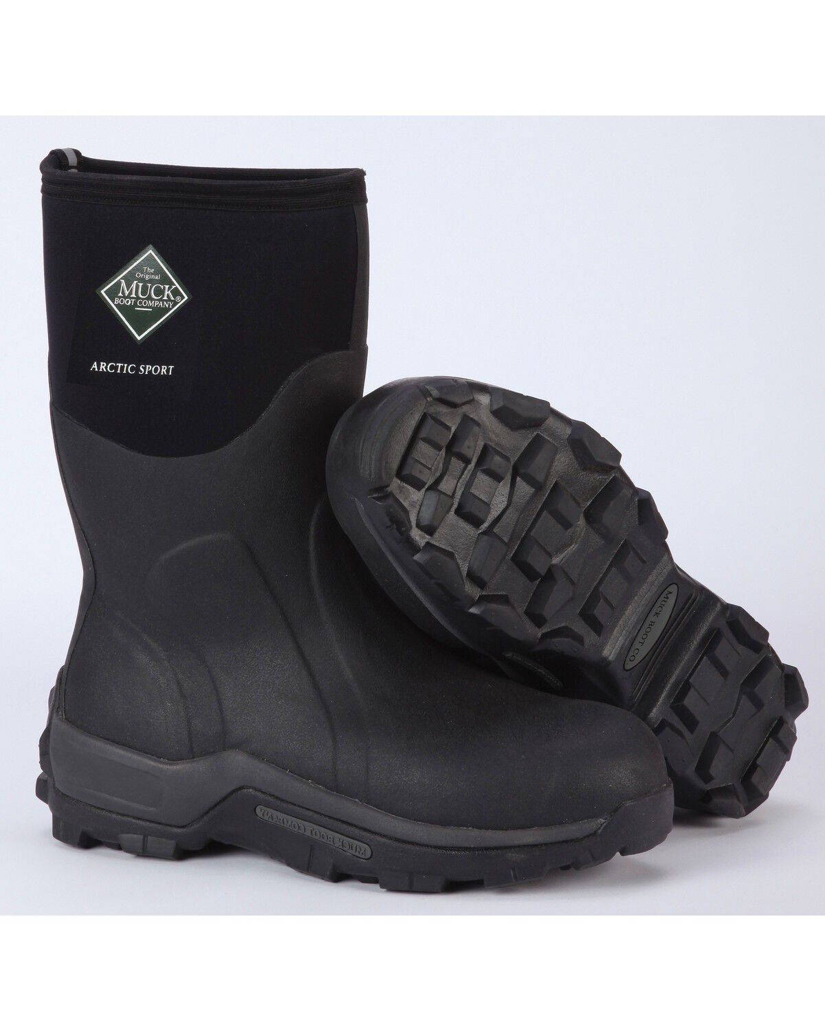 Muck Men's Black Arctic Sport Mid High Performance Sport Boots, Black, hi-res