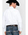 Image #2 - Gibson Men's Solid Long Sleeve Snap Western Shirt - Big, White, hi-res