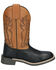 Image #2 - Smoky Mountain Little Boys' Garrett Western Boots - Broad Square Toe, Black/tan, hi-res