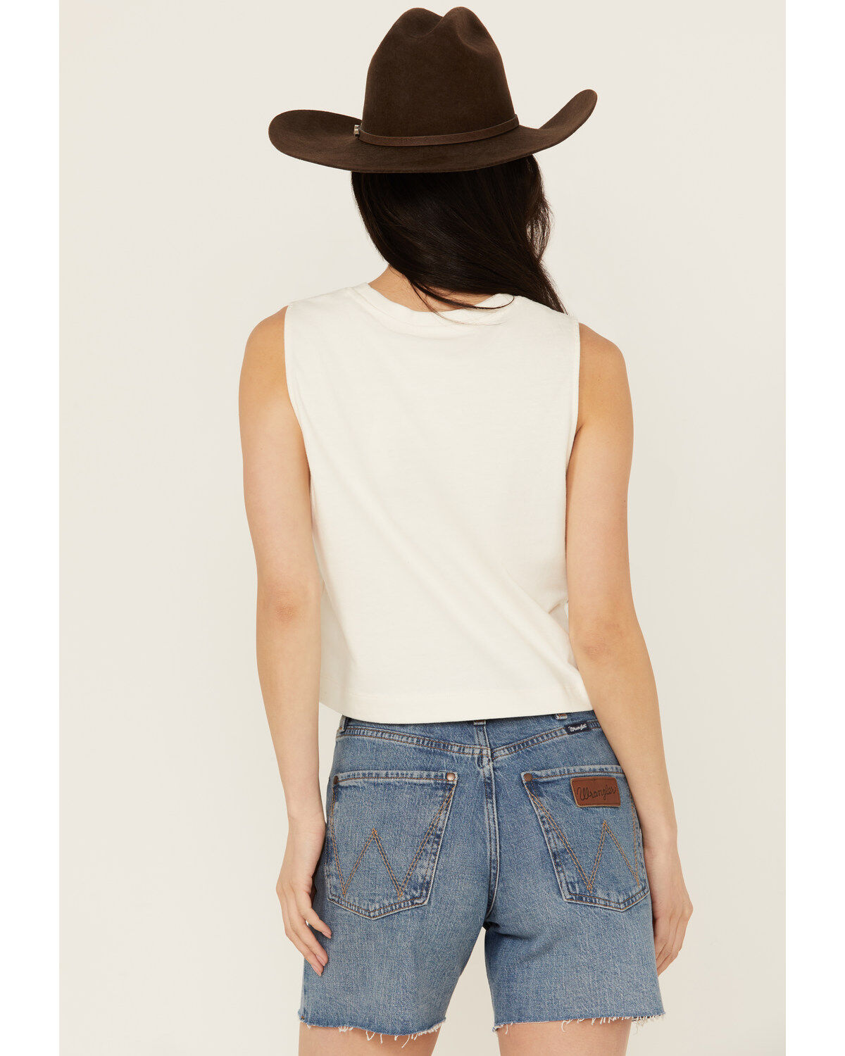 Image #4 - White Crow Women's Golden West Graphic Muscle Tank, Ivory, hi-res