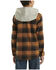 Image #3 - Carhartt Boys' Plaid Print Button-Down Long Sleeve Hooded Flannel Shirt , Medium Brown, hi-res