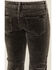 Image #3 - Rock & Roll Denim Girls' Corduroy Flare Jeans , Charcoal, hi-res