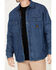 Image #2 - Hawx Men's Dark Wash Denim Lined Work Shirt Jacket, Dark Wash, hi-res