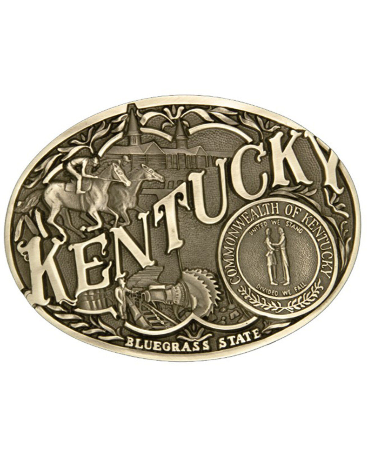 Montana Silversmiths Kentucky Attitude Buckle, No Color, hi-res