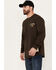 Image #3 - Cody James Men's FR Long Sleeve Graphic Shirt , Chocolate, hi-res