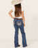 Image #3 - Miss Me Girls' Medium Wash Wing Pocket Bootcut Denim Jeans, Blue, hi-res