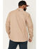 Image #4 - Hawx Men's Solid Long Sleeve Button-Down Work Shirt - Tall, Khaki, hi-res