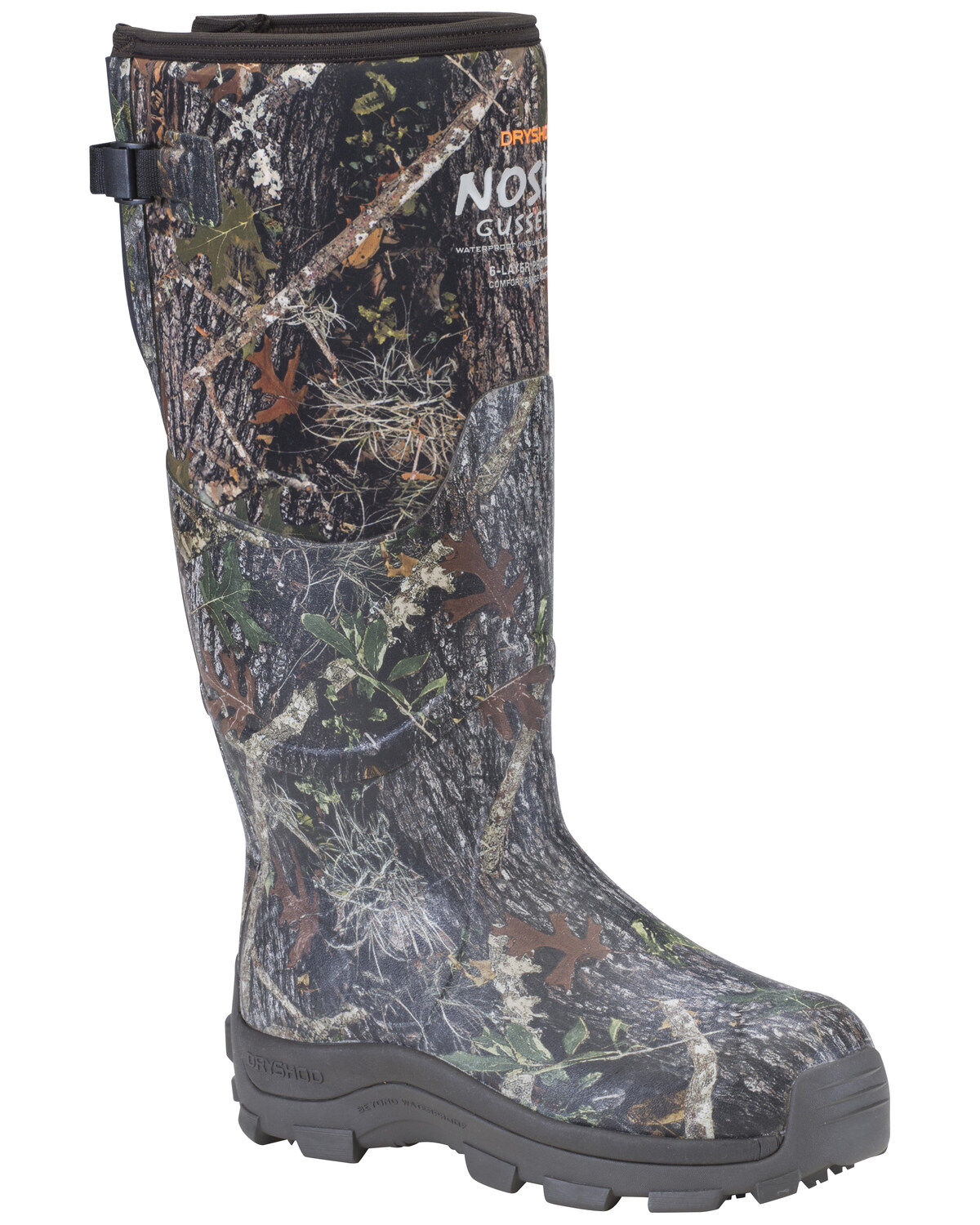 Dryshod Men's NOSHO Gusset XT Hunting Boots - Round Toe, Camouflage, hi-res