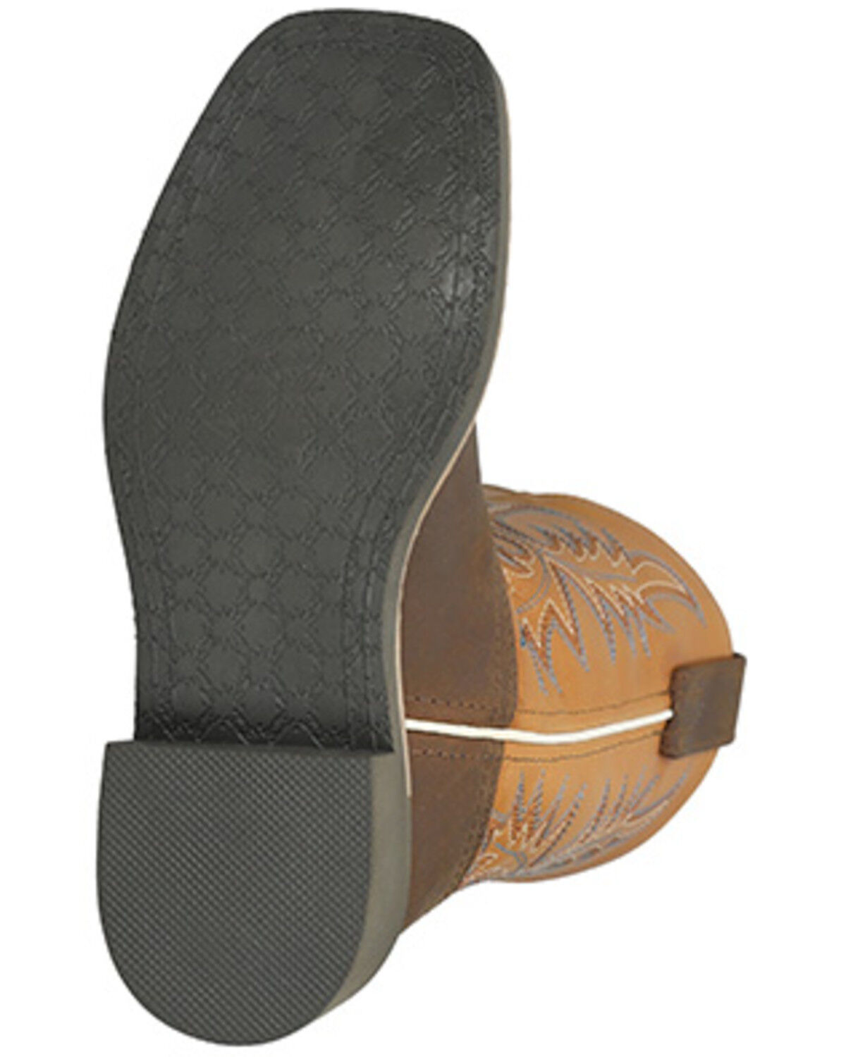 Image #7 - Smoky Mountain Little Boys' Adobe Western Boots - Broad Square Toe, Brown, hi-res