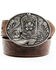 Image #1 - Shyanne Girls' Embossed Floral Boot Belt, Brown, hi-res