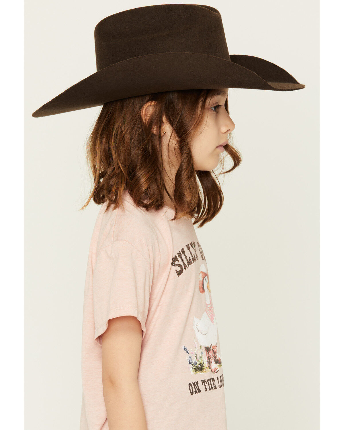 Image #2 - Buttercup Girls' Silly Goose on the Loose Short Sleeve Graphic Tee, Pink, hi-res