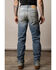 Image #2 - Zach Top X Kimes Ranch Men's Light Wash Mid Rise Bootcut Rigid Denim Jeans, Light Wash, hi-res