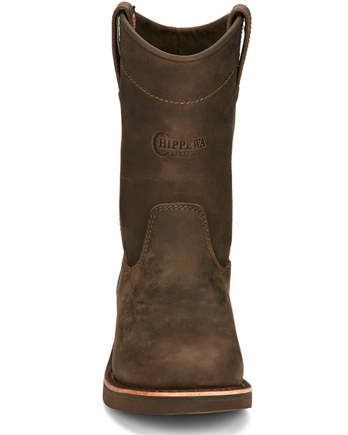 Image #4 - Chippewa Men's 10" Classic 2.0 Pull-On Work Boots - Soft Toe, Pecan, hi-res