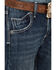 Image #2 - Wrangler Boys' Vintage Slim Fit Bootcut Jeans, Blue, hi-res