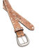 Image #2 - Shyanne Women's Brown Cut-Out Cream Underlay Western Belt, Brown, hi-res