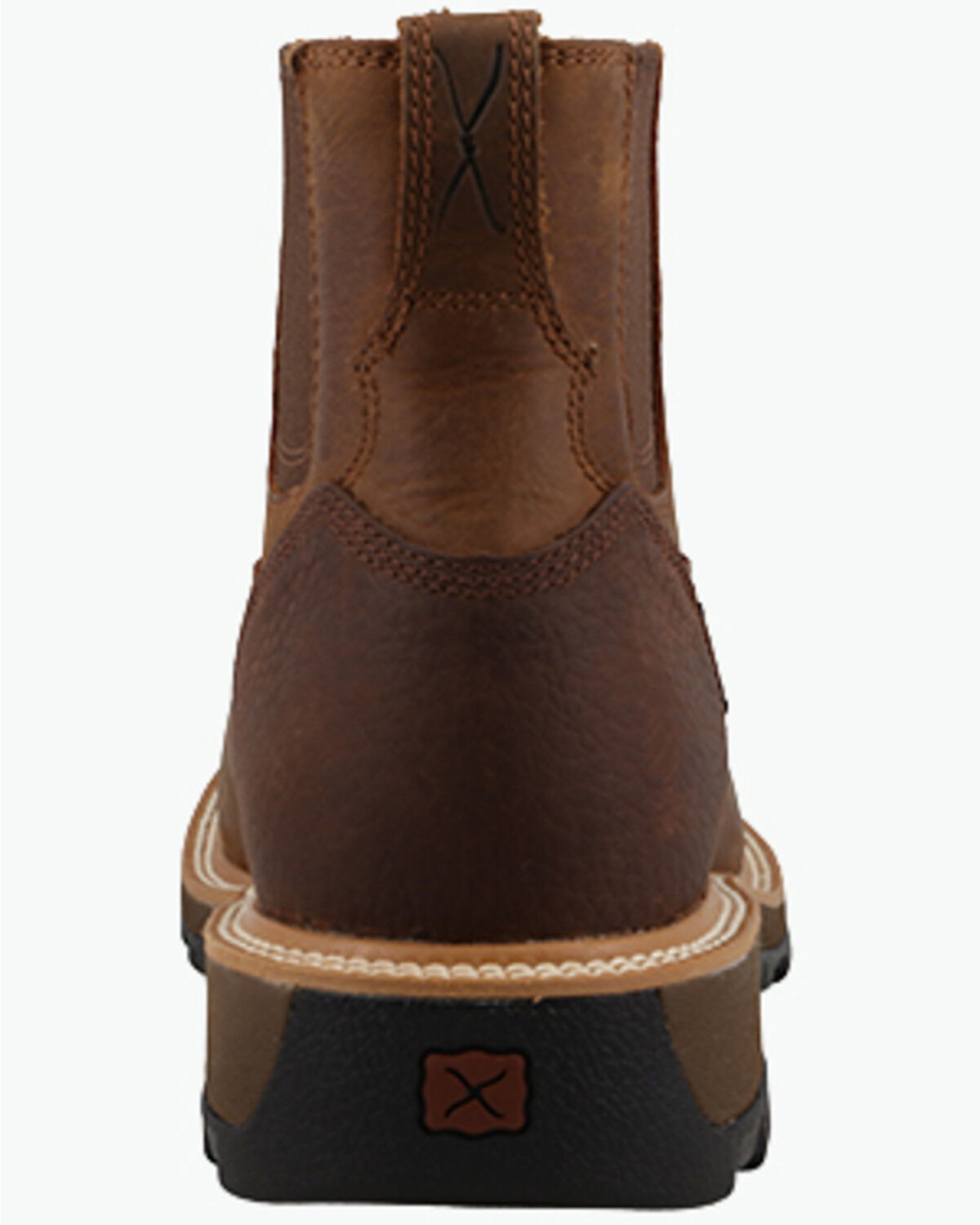 Image #5 - Twisted X Men's 6" Chelsea UltraLite X&trade; Work Boots - Nano Composite Toe, Brown, hi-res