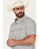 Image #2 - Moonshine Spirit&reg; Men's Runaway Floral Print Short Sleeve Snap Western Shirt, White, hi-res