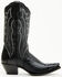 Image #2 - Dan Post Women's Exotic Snake Western Boots - Snip Toe, Black, hi-res