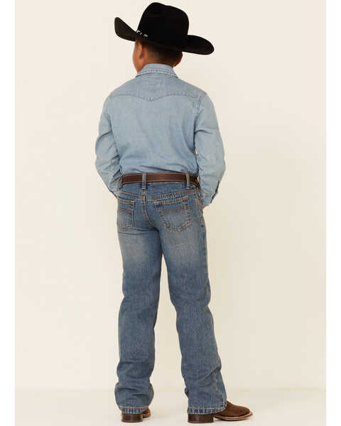 Image #4 - Cinch Boy's White Label Relaxed Fit Jeans, Denim, hi-res