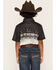 Image #4 - Rock & Roll Denim Boys' Dale Brisby Border Print Short Sleeve Polo, Grey, hi-res