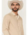 Image #2 - Gibson Trading Co Men's Lampshade Geo Print Long Sleeve Button-Down Stretch Western Shirt - Tall, Gold, hi-res