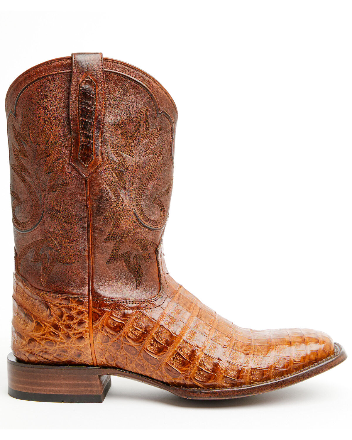 Image #2 - Cody James Black 1978&reg; Men's The Hayward Exotic Caiman Belly Western Boots - Broad Square Toe, Cognac, hi-res