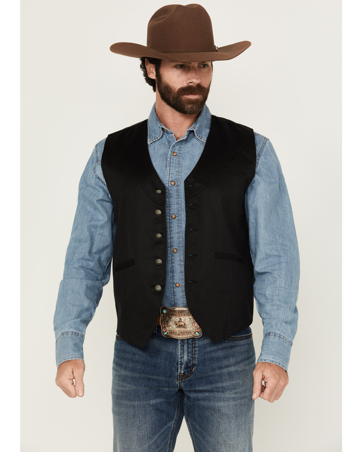 Image #1 - Moonshine Spirit&reg; Men's Night Shift Oilskin Vest, Black, hi-res