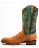 Image #3 - Lucchese Men's Gordon Western Boot - Broad Square Toe, Caramel, hi-res