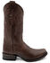 Image #2 - Ferrini Men's Wyatt Western Boots - Square Toe , Chocolate, hi-res