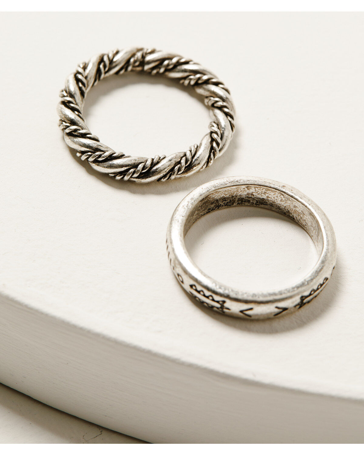 Image #2 - Idyllwind Women's Clarion Antique Silver Ring Set - 5 Piece, Silver, hi-res