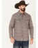 Image #1 - Moonshine Spirit Men's Fox Trot Floral Print Long Sleeve Snap Western Shirt, Purple, hi-res