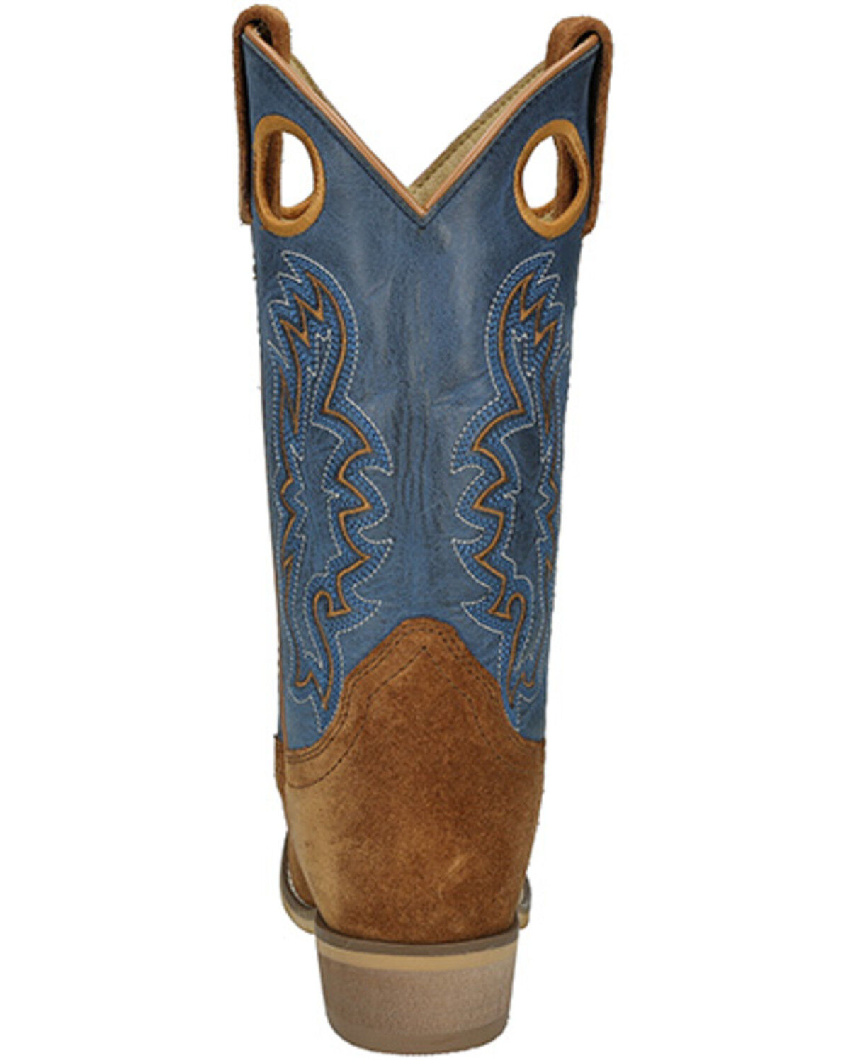 Image #5 - Smoky Mountain Boys' Whichita Western Boots - Square Toe, Brown/blue, hi-res