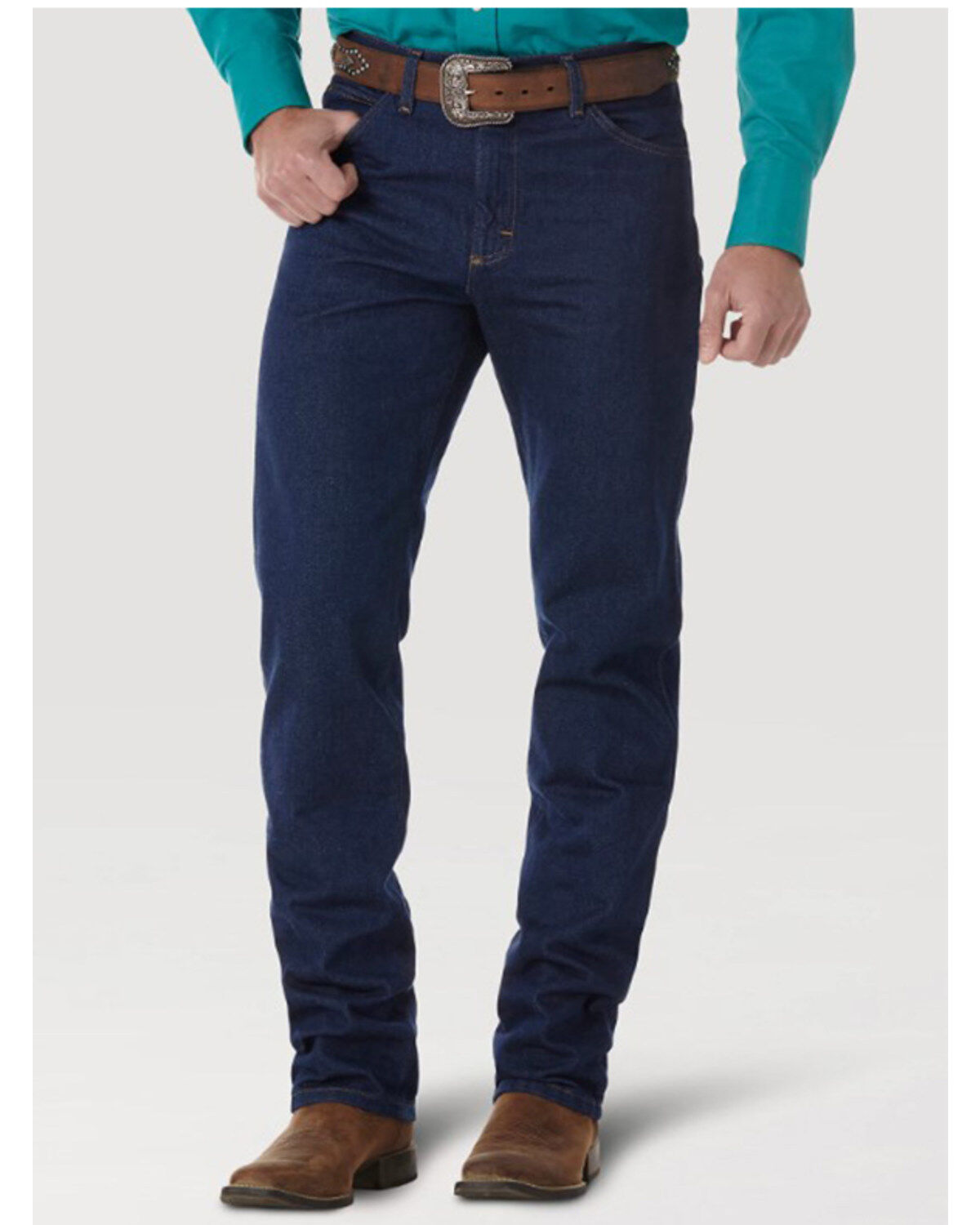 Wrangler Men's Performance Cowboy Cut Jeans - Long, Blue, hi-res
