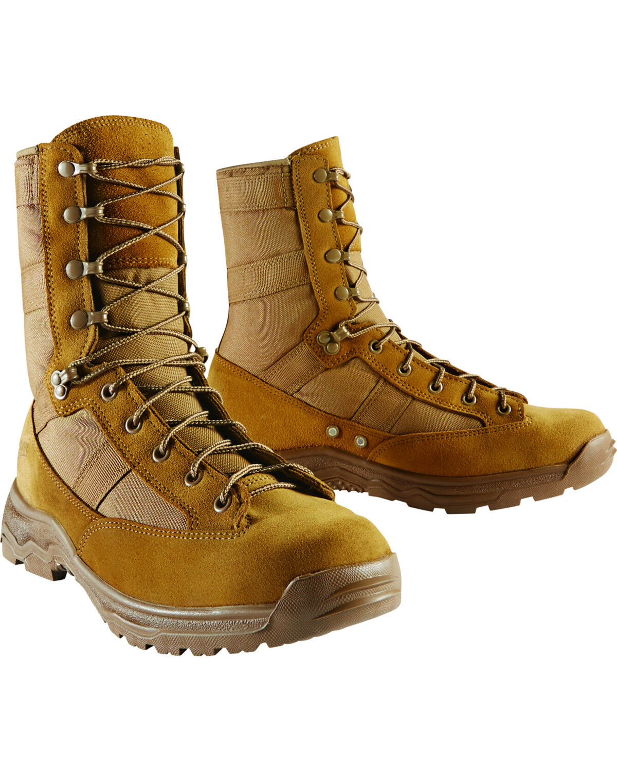 Image #2 - Danner Men's Coyote Hot 8" Reckoning Tactical Boots - Soft Toe, Sand, hi-res