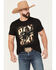 Image #1 - RANK 45&reg; Men's Pay Dirt Short Sleeve Graphic T-Shirt, Black, hi-res