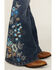 Image #4 - Shyanne Girls' Althea Floral Embroidered Flare Stretch Denim Jeans, , hi-res