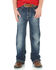 Image #3 - Wrangler Boy's 20X No. 42 Vintage Boot Cut Jeans, Blue, hi-res
