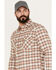 Image #2 - Pendleton Men's Wyatt Plaid Long Sleeve Snap Western Shirt, Blue, hi-res