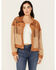 Image #1 - Miss Me Women's Western Embroidered Fringe Jacket , Tan, hi-res