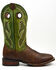 Image #2 - Dan Post Men's Leon Crazy Horse Performance Leather Western Boot - Broad Square Toe, Green, hi-res