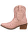 Image #3 - Dingo Girls' Precious Western Booties - Snip Toe, Pink, hi-res
