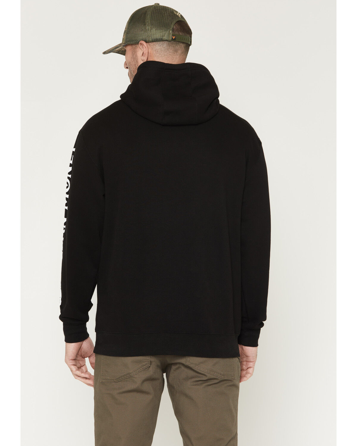 Image #4 - Troll Co Men's Haggler Hands Graphic Hooded Sweatshirt, Black, hi-res