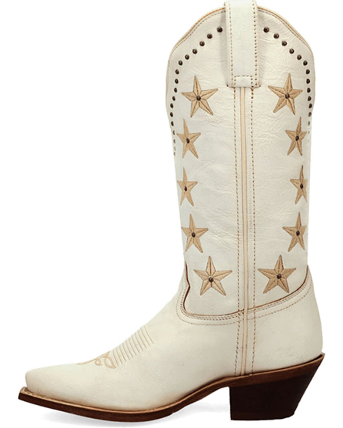 Image #3 - Laredo Women's Serenade Patriotic Western Boots - Snip Toe, White, hi-res