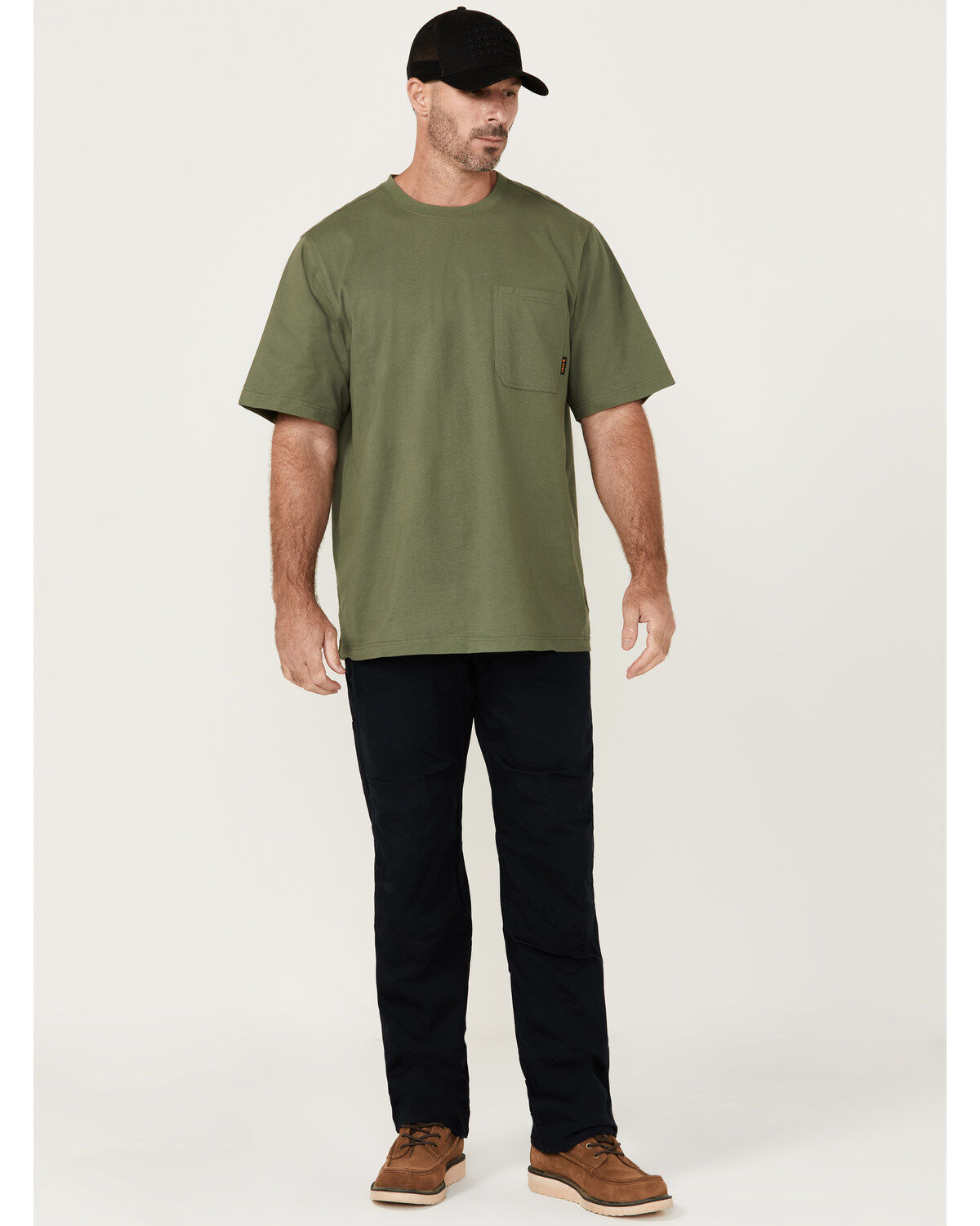 Image #1 - Hawx Men's Double Front Ripstop Xtreme Work Pants, Navy, hi-res