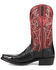 Image #3 - Dan Post Men's Exotic Snake Western Boots - Snip Toe , Black, hi-res