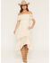 Image #1 - Shyanne Women's Off The Shoulder Lace Midi Dress, Natural, hi-res