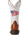 Image #3 - Ariat Women&rsquo;s Patriot Crackled American Flag Western Performance Boots &ndash; Broad Square Toe, Brown, hi-res