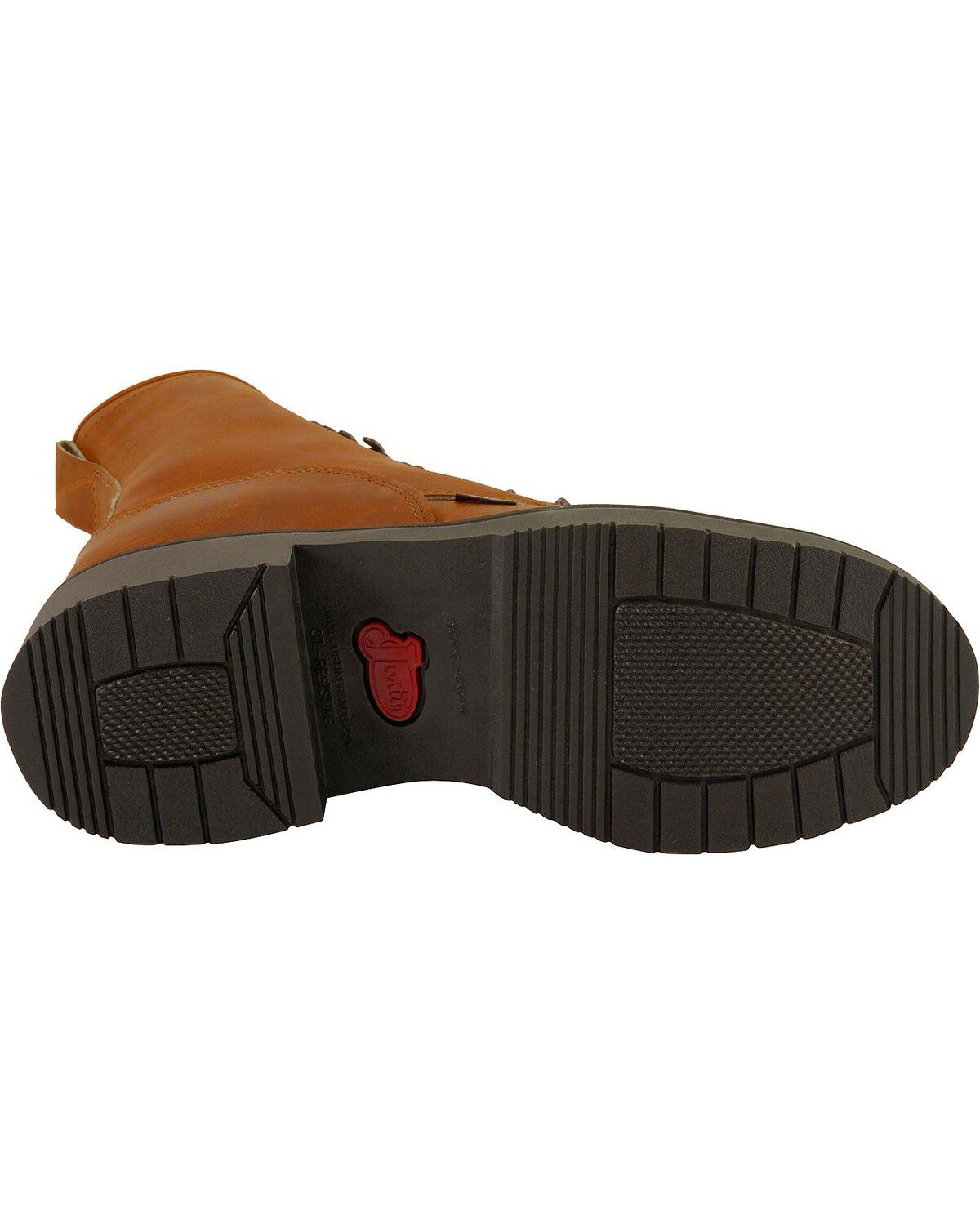 Image #5 - Justin Men's Cargo EH 8" Lace-Up Work Boots - Steel Toe, Bark, hi-res