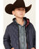 Image #2 - Urban Republic Boys' Quilted Barn Jacket, Navy, hi-res